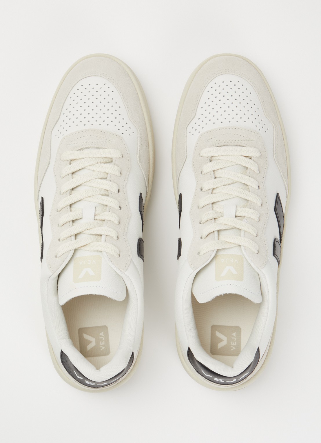 Veja V-90 sneaker van leer - detail 5 wit