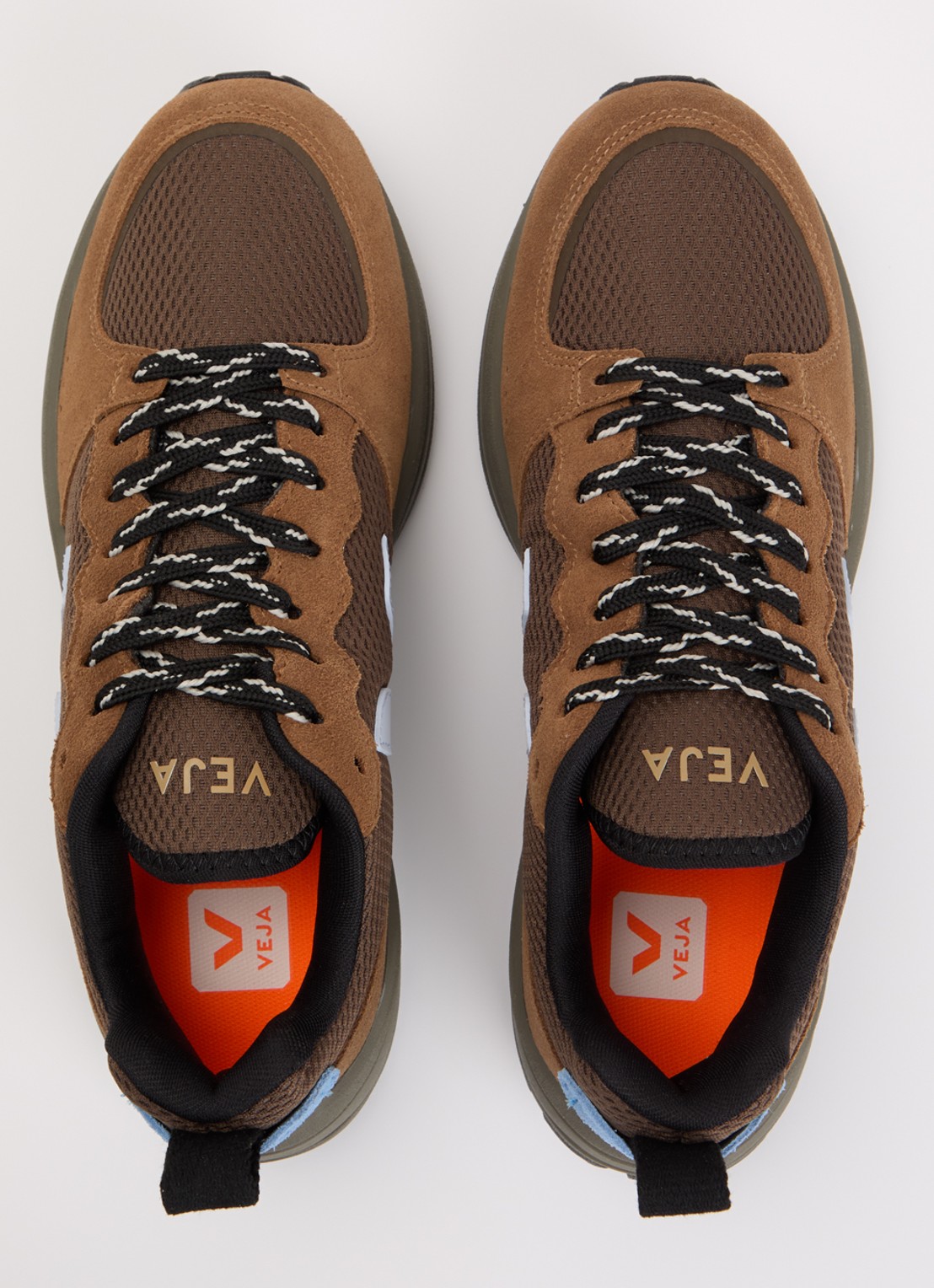 Veja Venturi II sneaker met suède details - detail 4 bruin