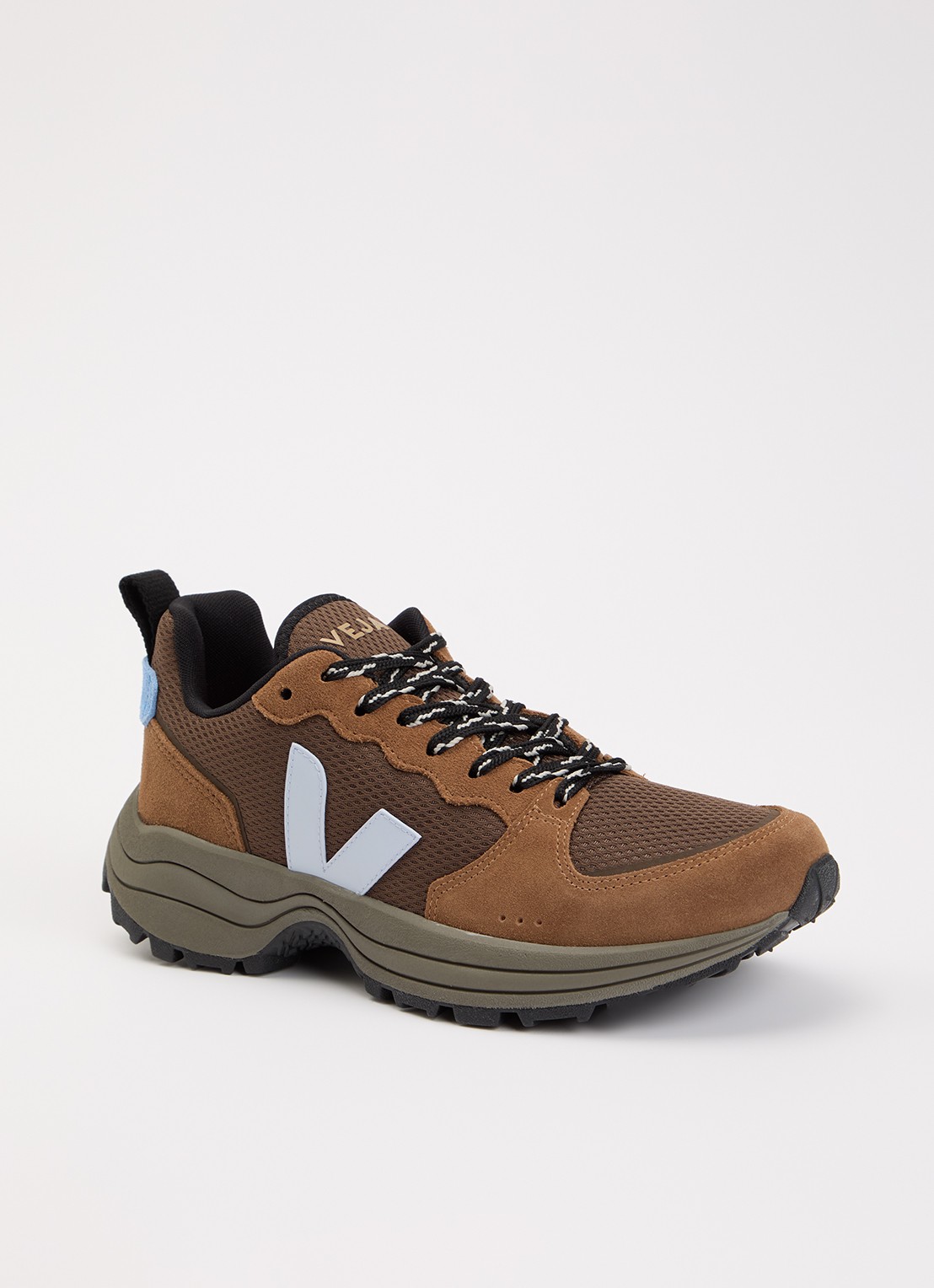 Veja Venturi II sneaker met suède details - voorkant 2 bruin