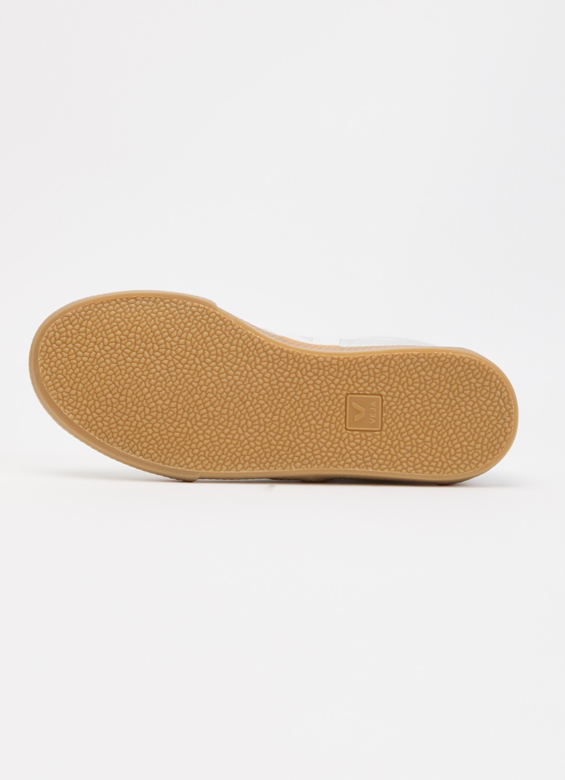 Veja Volley sneaker van leer met metallic finish - detail 4 zilver