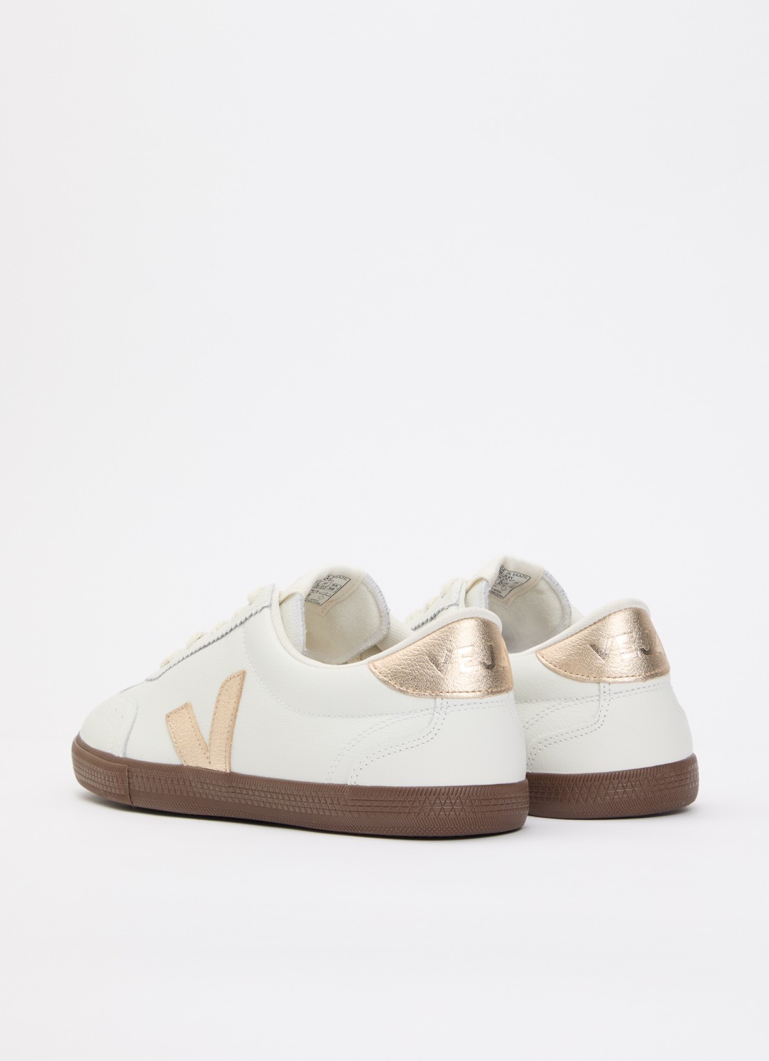 Veja Volley sneaker van leer   - achterkant 2 wit