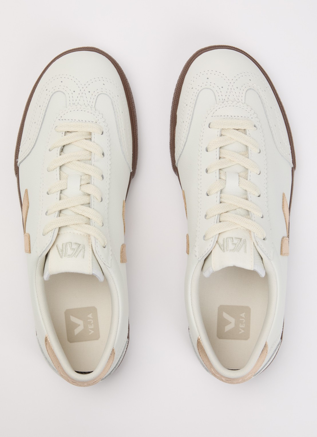 Veja Volley sneaker van leer   - detail 4 wit