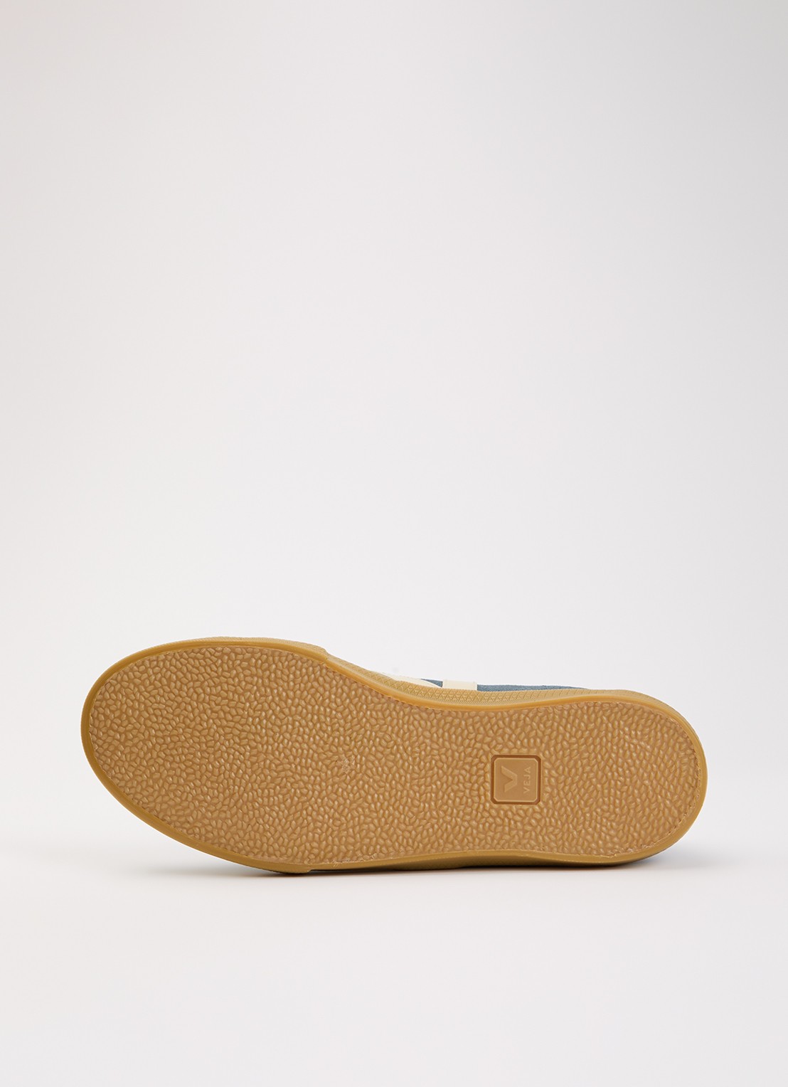 Veja Volley sneaker van suède - detail 3 staalblauw
