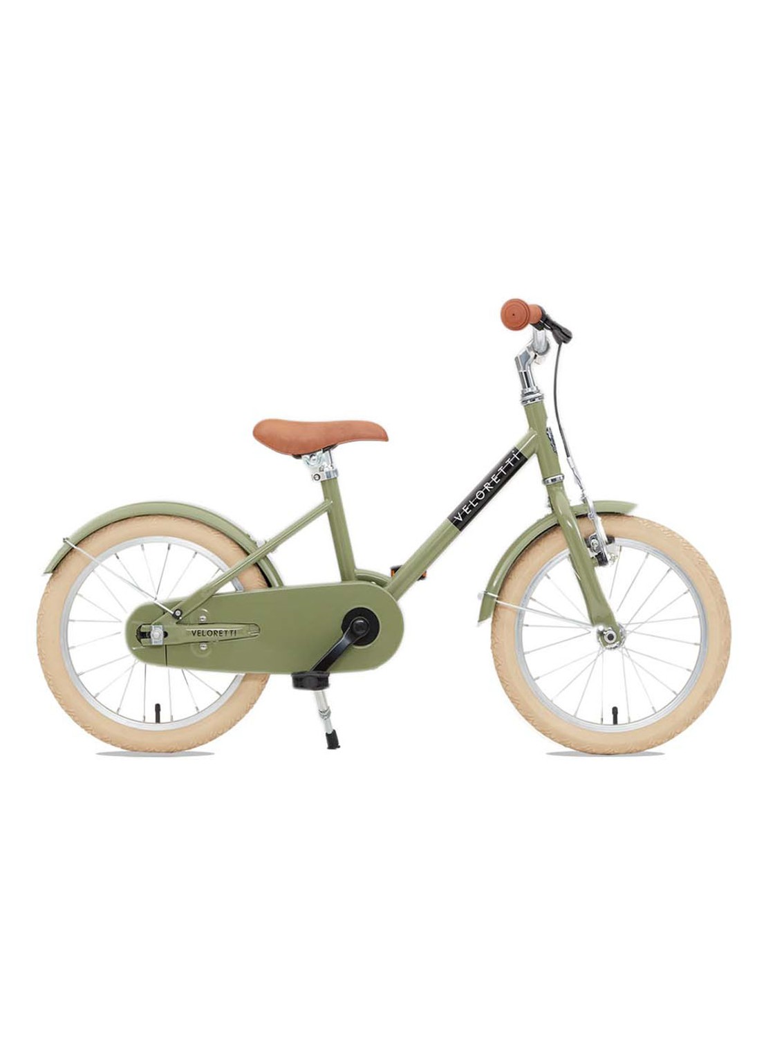 Veloretti Maxi Desert Moss fiets 16 inch - voorkant groen