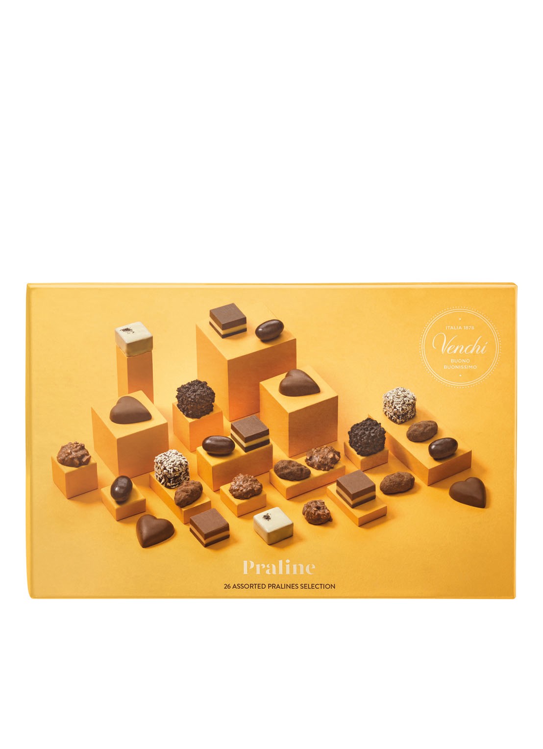 Venchi Chocolade Large Pralines giftbox 225 gram - voorkant multicolor
