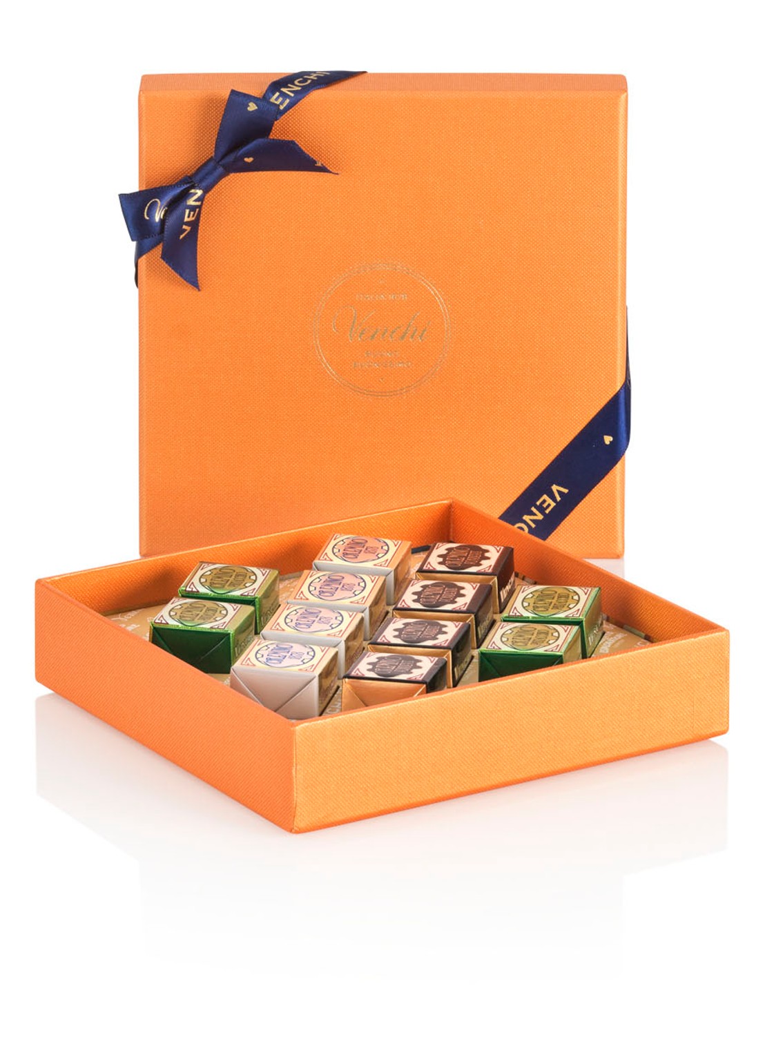 Venchi Chocolade Murrine Cremini giftbox 127 gram - voorkant 4 multicolor