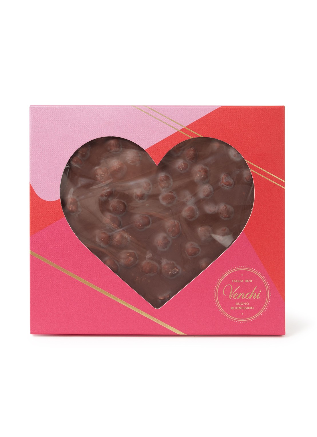 Venchi Heart melkchocolade tablet 300 gram - voorkant undefined