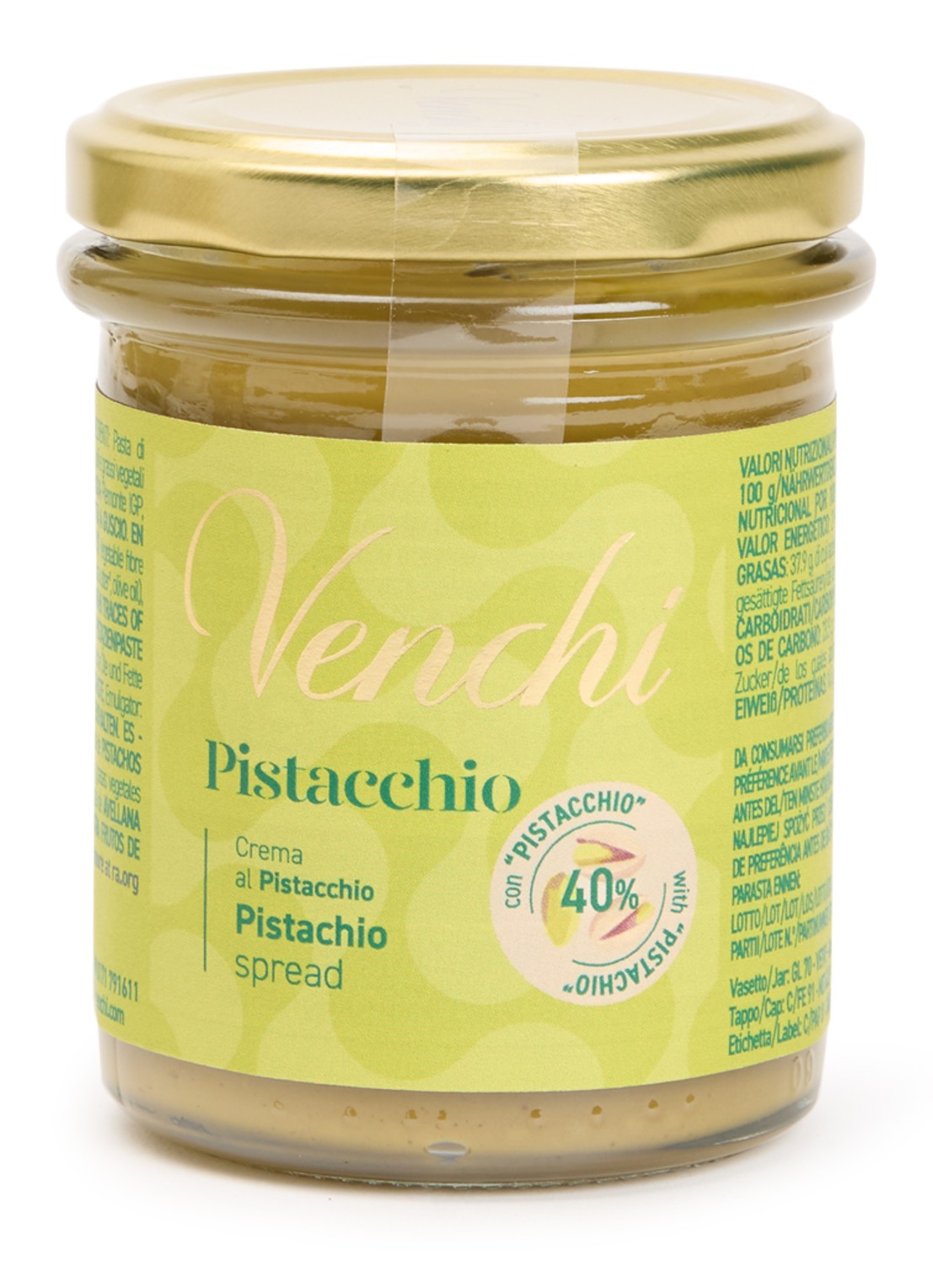 Venchi Pistache pasta 200 gram - voorkant undefined