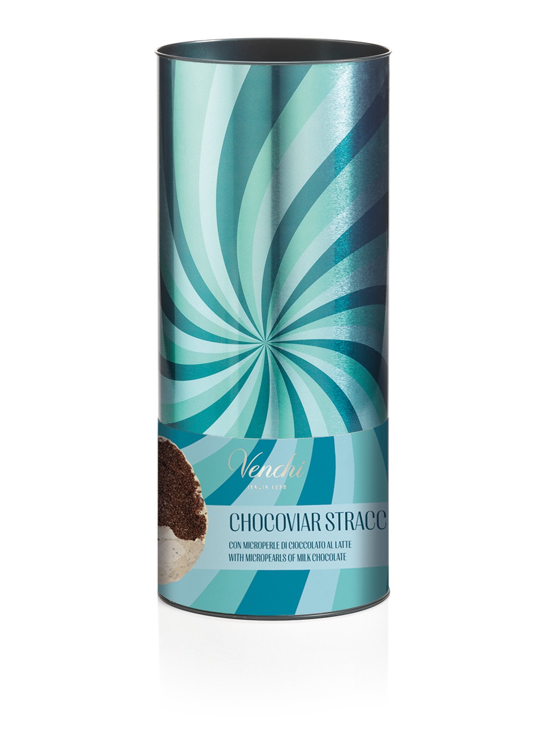 Venchi Stracciatella Chocoviar paaseieren in blik 390 gram - voorkant undefined