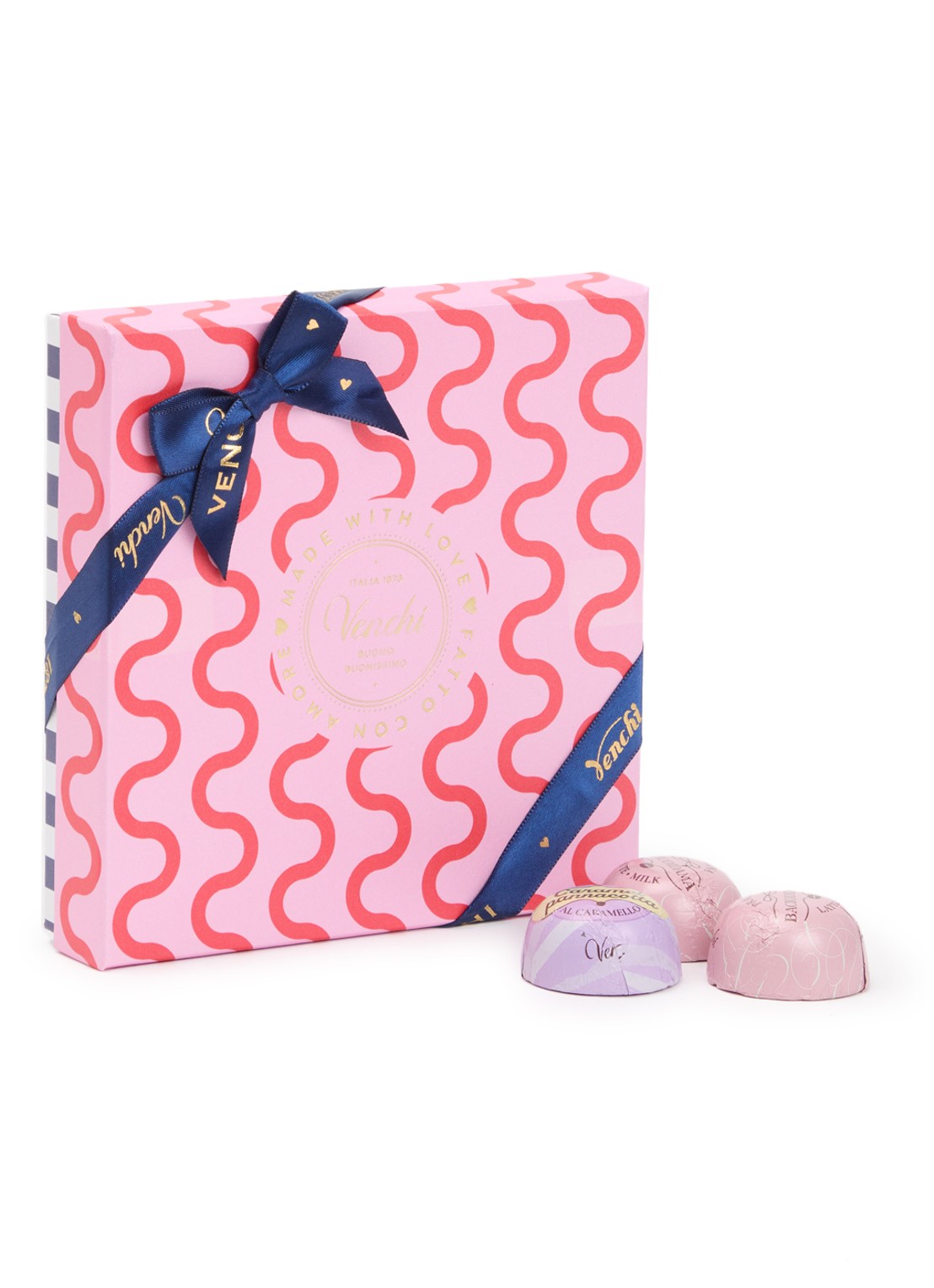 Venchi Valentine chocolade bonbons 9 stuks in geschenkverpakking - voorkant undefined