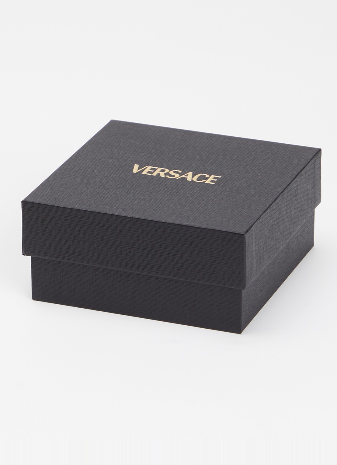 Versace Armband van leer - detail 3 zwart