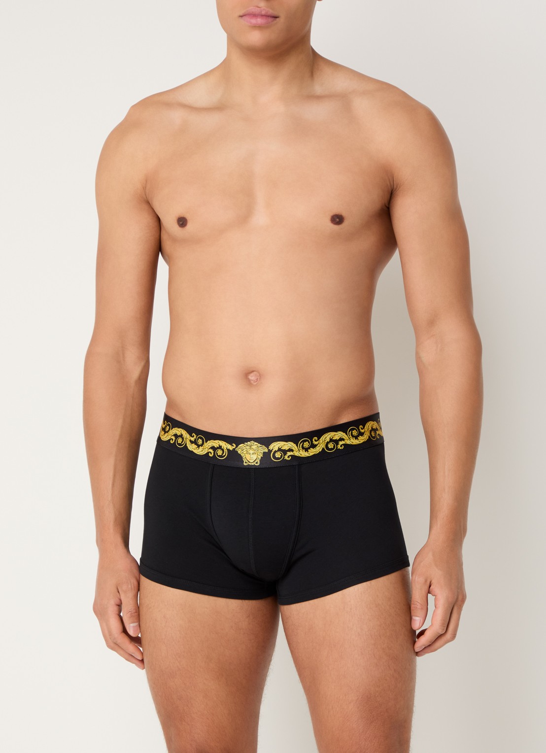 Versace Boxershort met logoband - detail 2 zwart