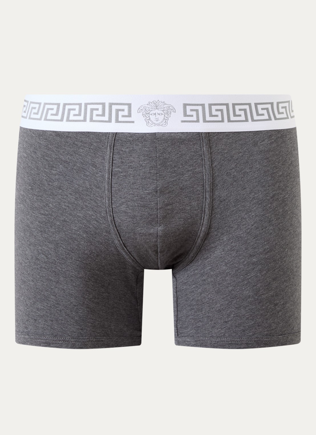Versace Boxershort met logoband - voorkant donkergrijs