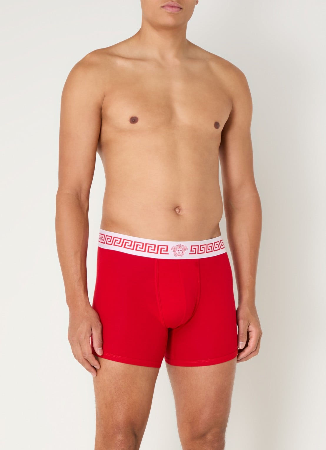 Versace Boxershort met logoband - detail rood