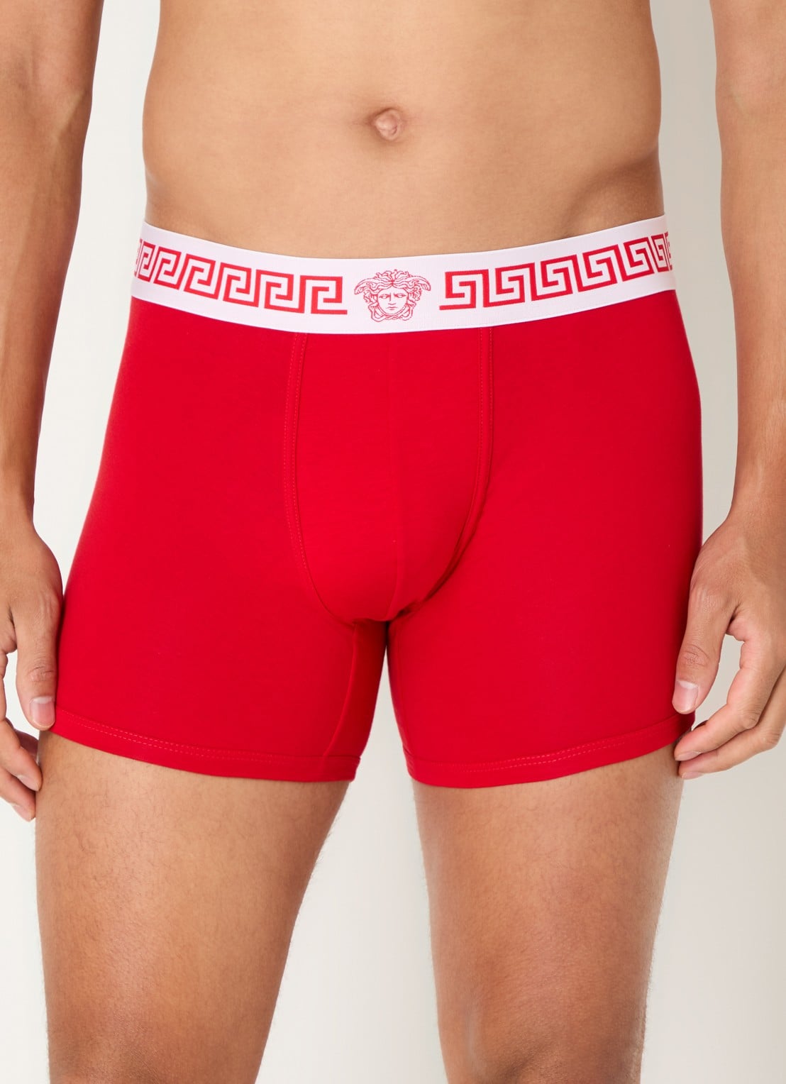 Versace Boxershort met logoband - voorkant 4 rood