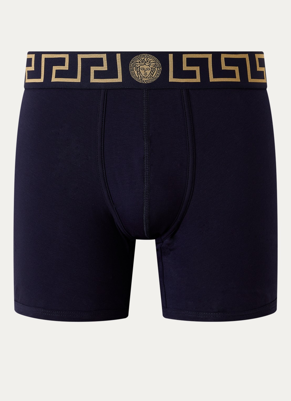 Versace Boxershort met logoband - voorkant donkerblauw