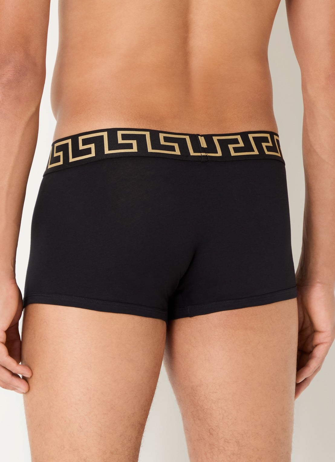 Versace Boxershorts met logoband in 2-pack - achterkant zwart