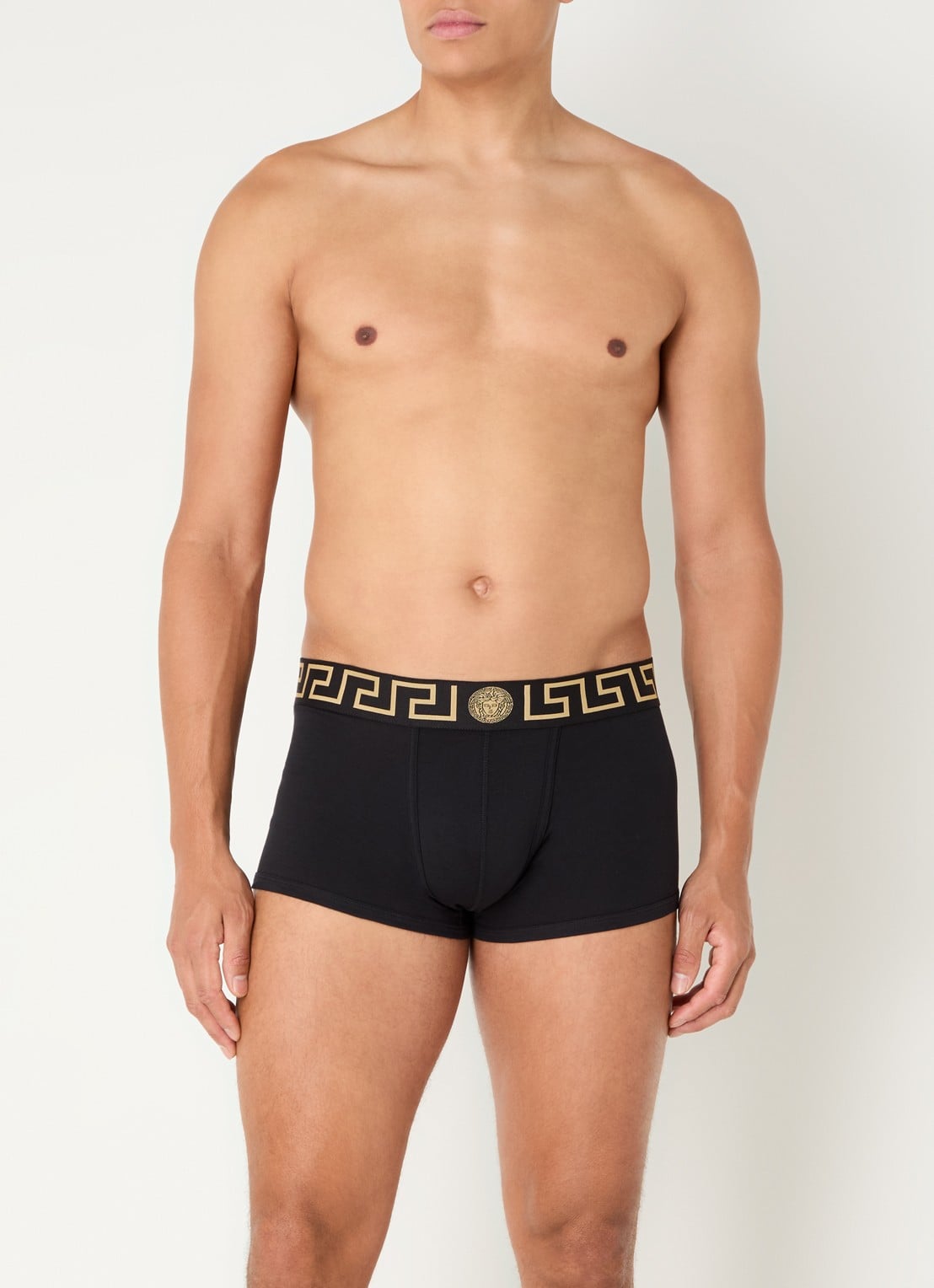 Versace Boxershorts met logoband in 2-pack - detail 4 zwart