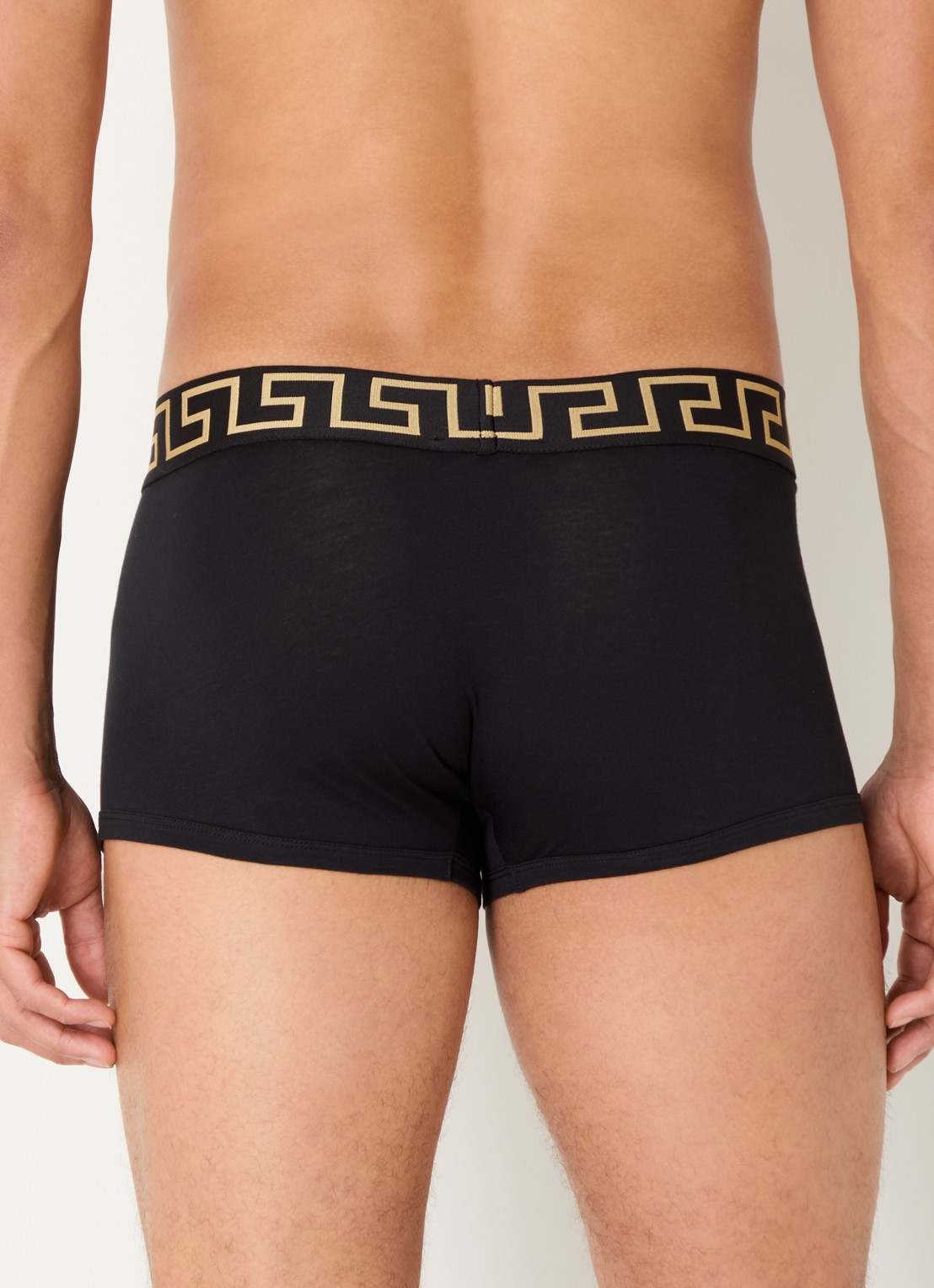 Versace Boxershorts met logoband in 3-pack - achterkant 4 zwart