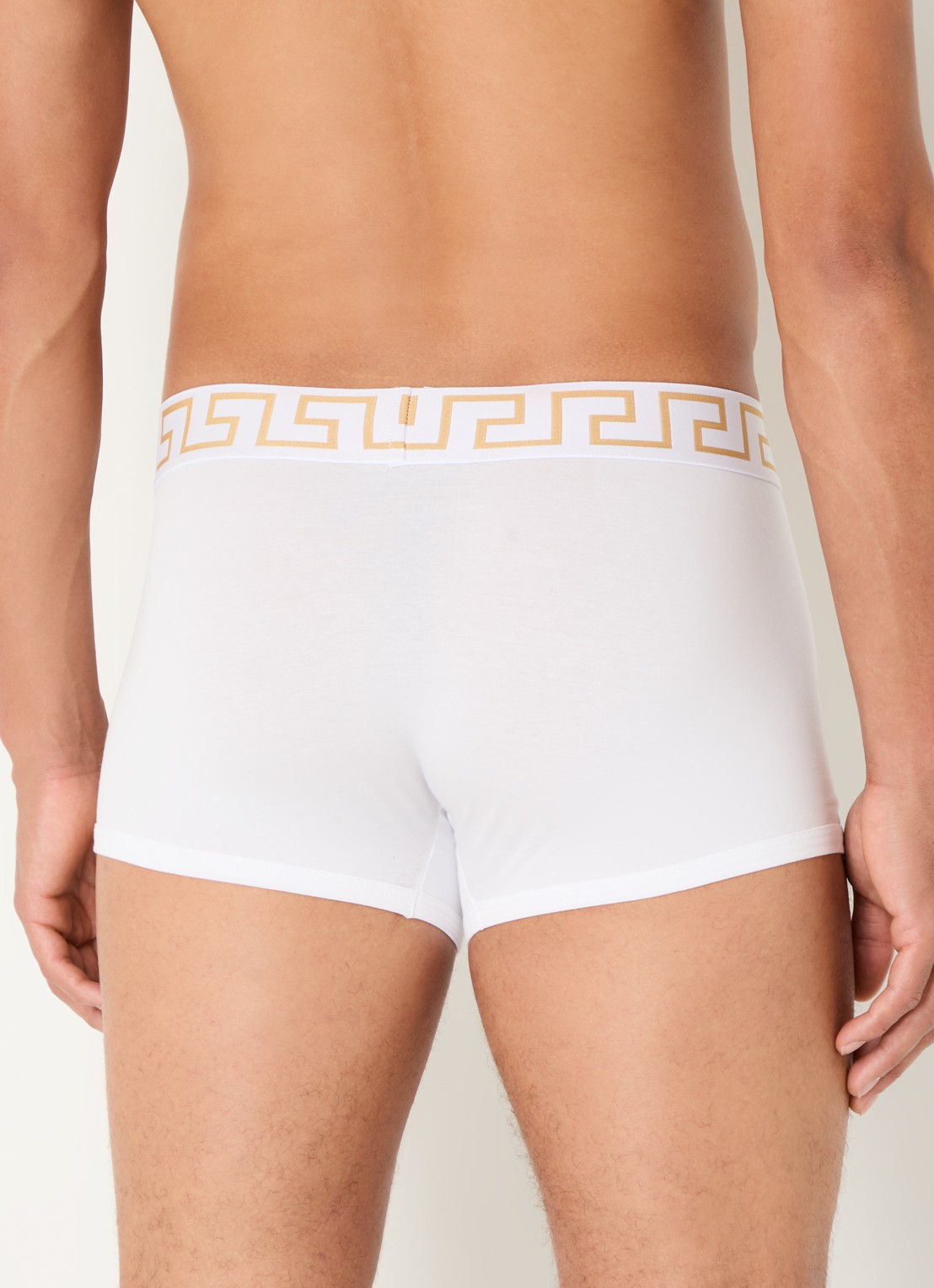 Versace Boxershorts met logoband - achterkant 4 wit