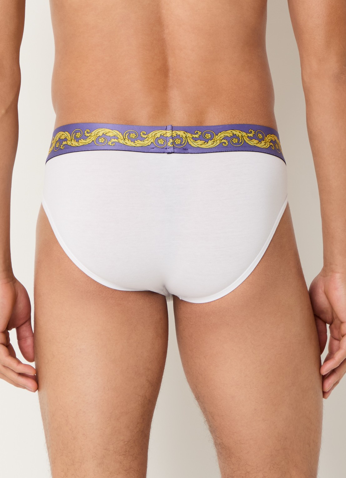 Versace Boxerslip met logoband - achterkant 4 wit