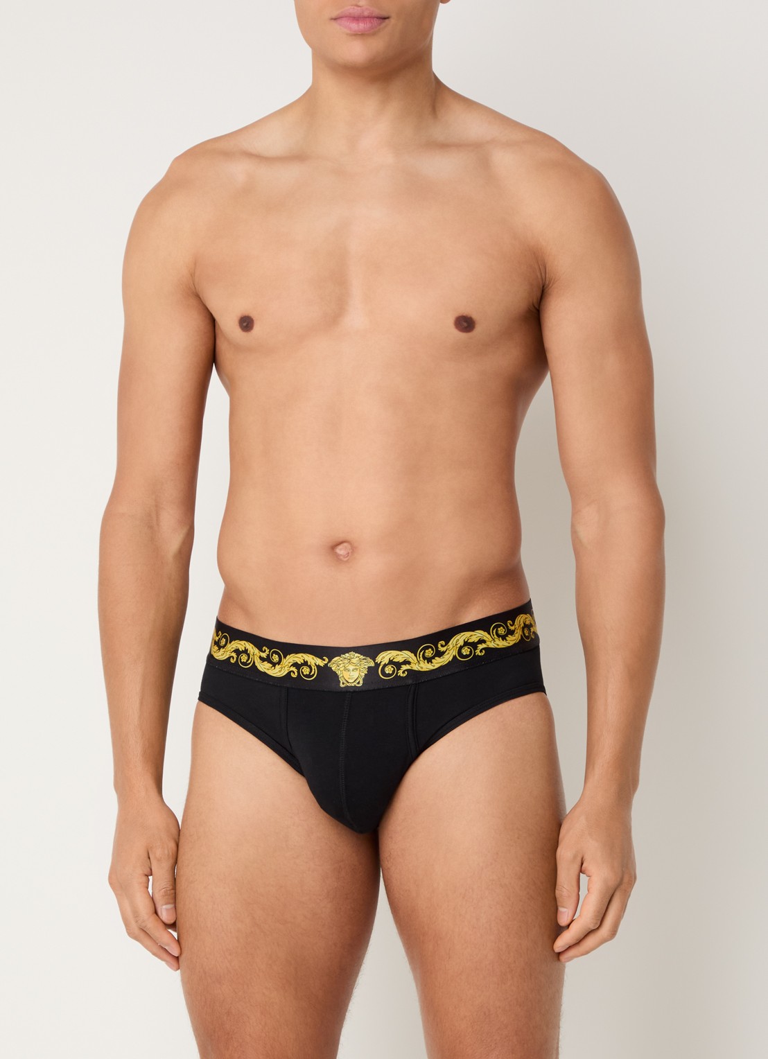 Versace Boxerslip met logoband - detail 3 zwart