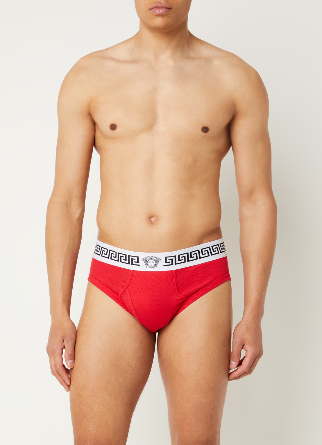 Versace Boxerslip met logoband - detail 4 rood