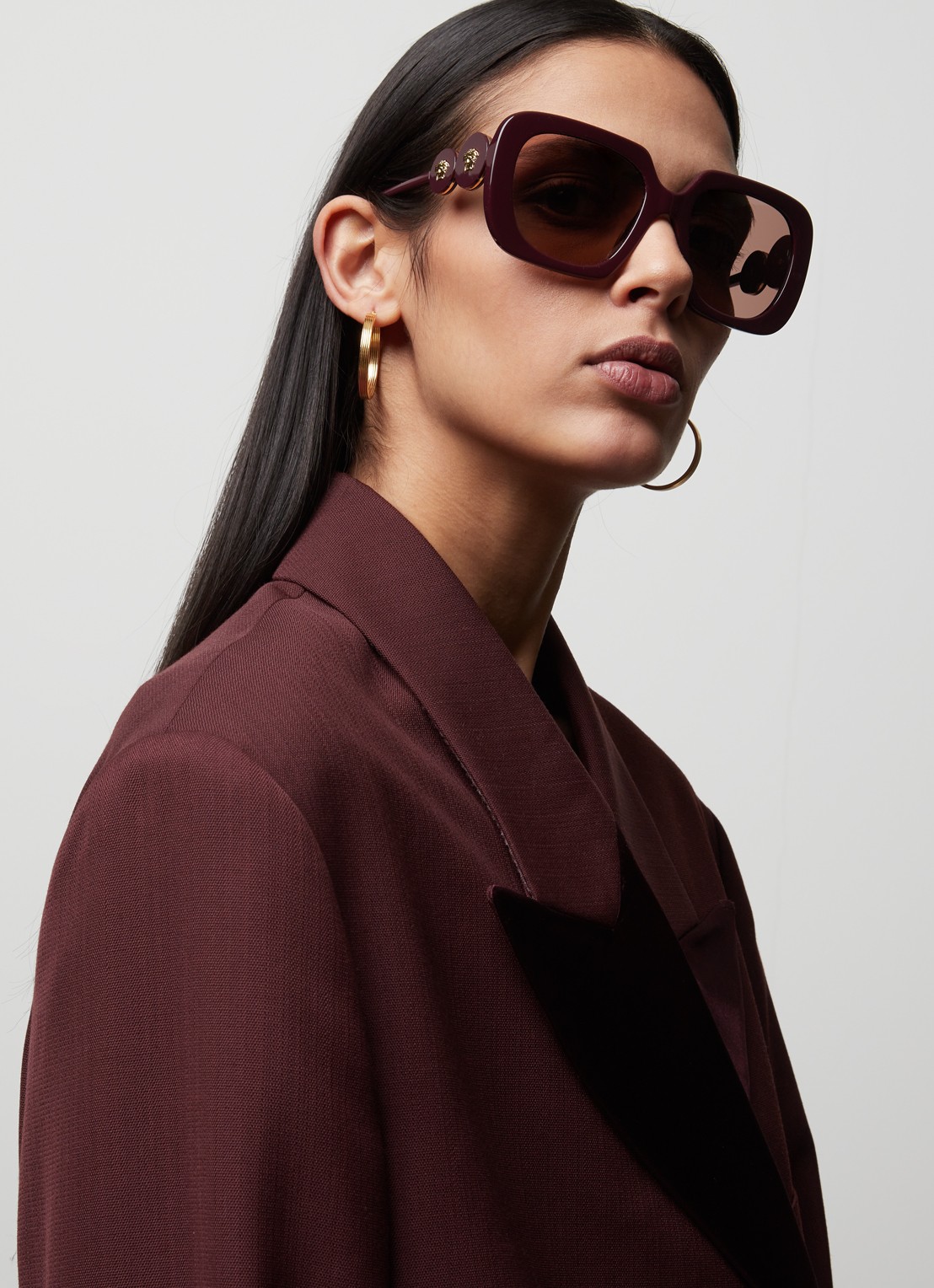 Versace Butterfly zonnebril VE4434  - voorkant 3 aubergine