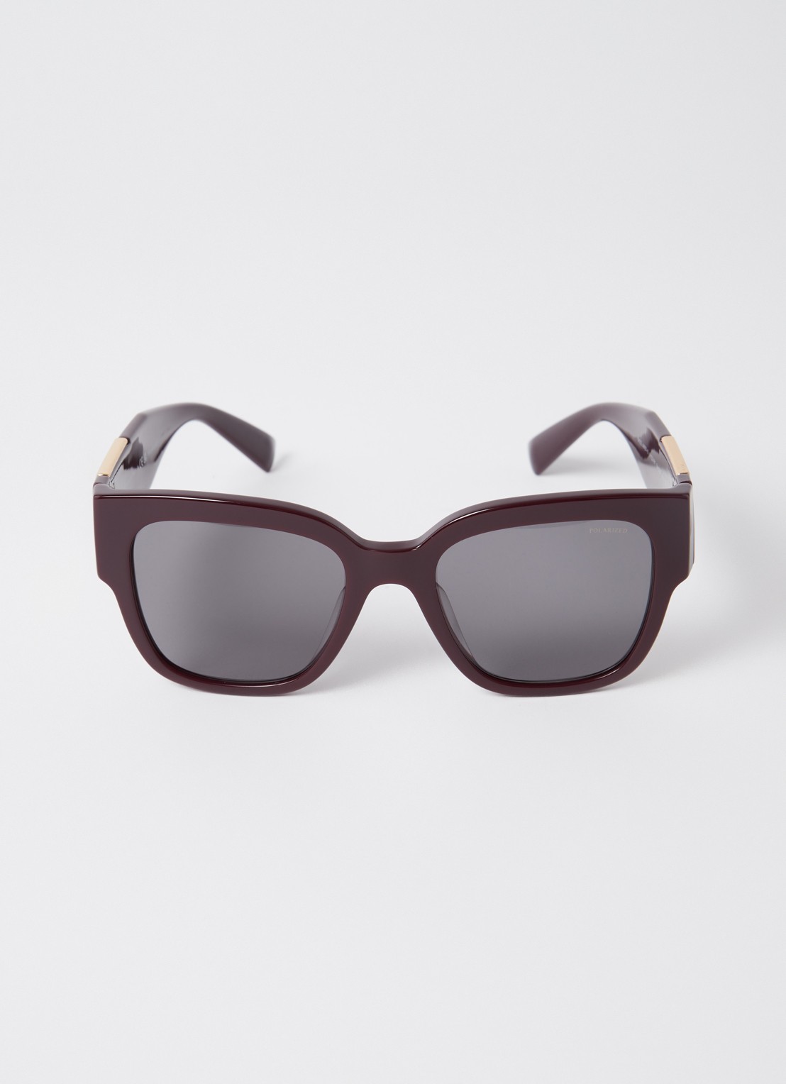 Versace Cat Eye zonnebril gepolariseerd VE4437U  - voorkant 2 brons
