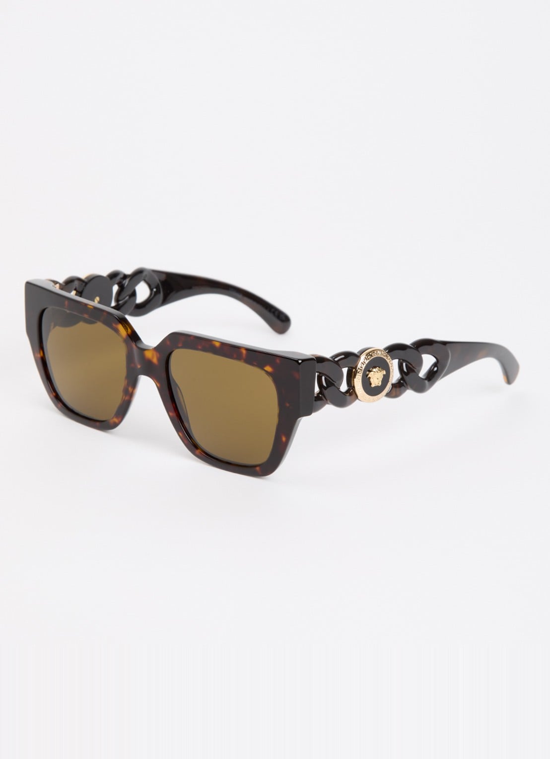 Versace Cat Eye zonnebril VE4409 - voorkant 4 donkerbruin
