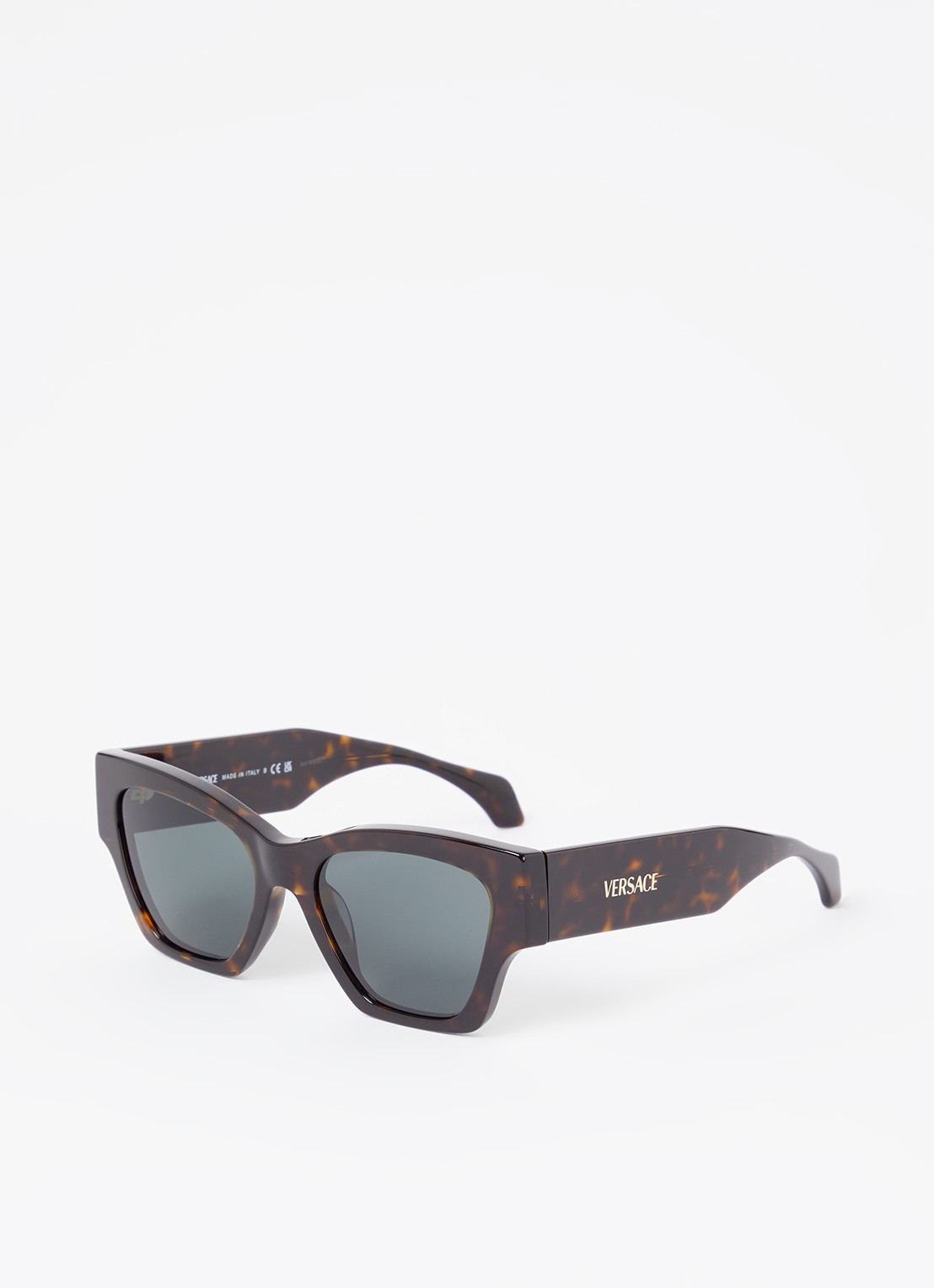 Versace Cat Eye zonnebril VE4492U - voorkant 4 donkerbruin