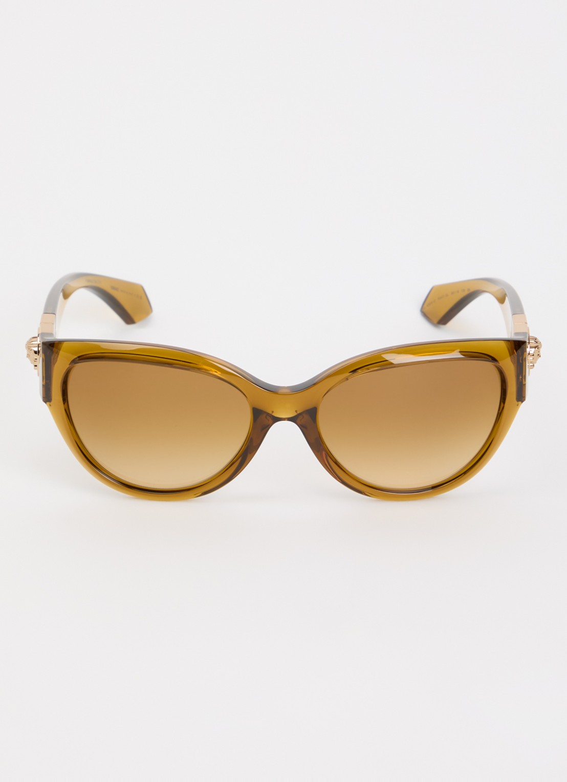 Versace Cat Eye zonnebril VE4524U - detail mosterd