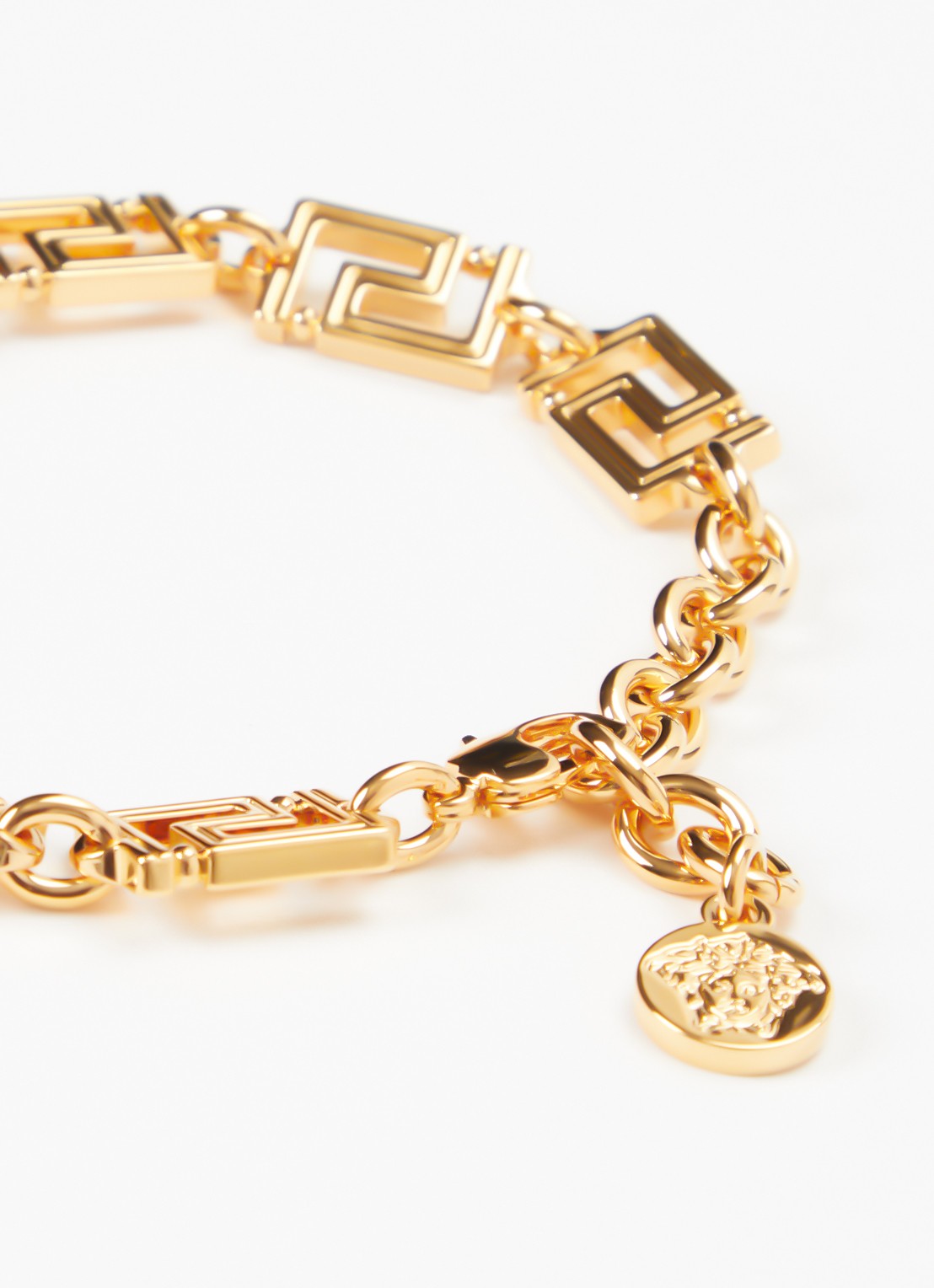 Versace Greca armband met hanger - detail goud
