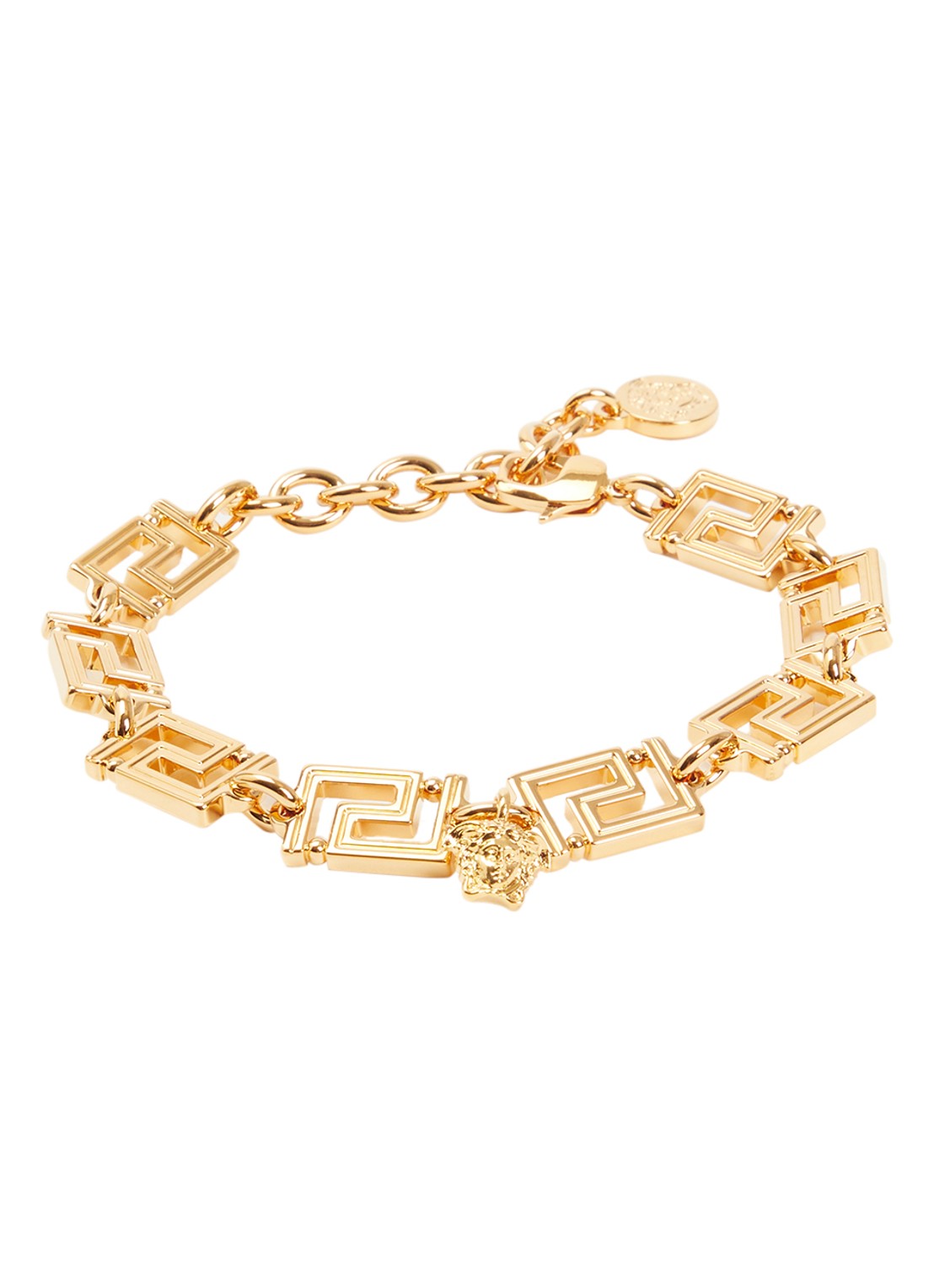 Versace Greca armband met hanger - voorkant 3 goud