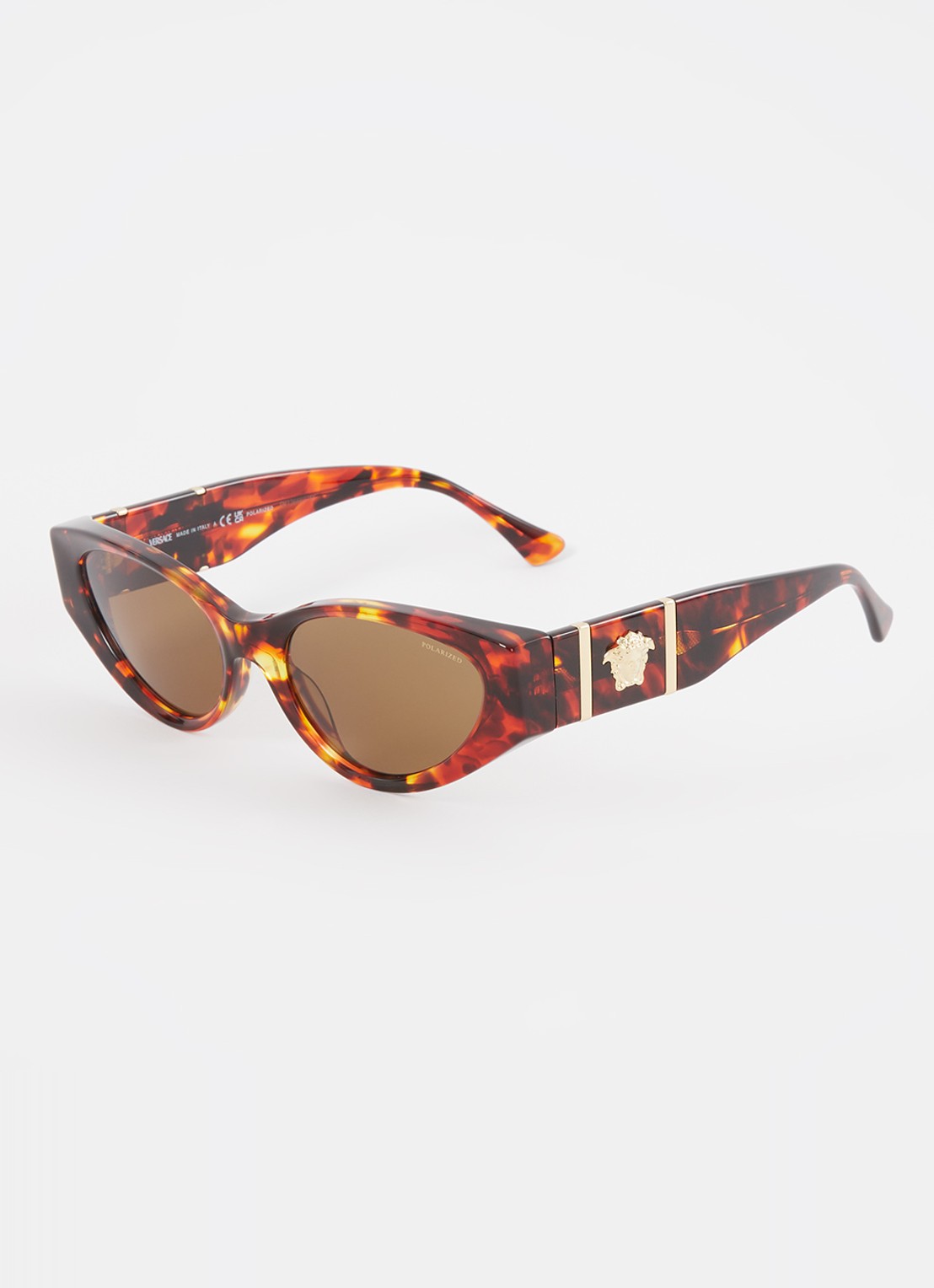 Versace Medusa Legend zonnebril gepolariseerd VE4454  - voorkant 4 steenrood
