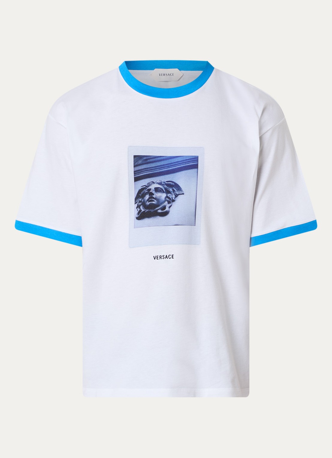 Versace Medusa T-shirt met print - voorkant wit