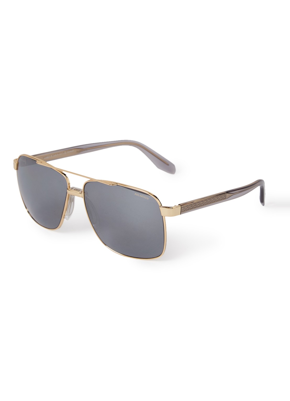 Versace Piloten zonnebril gepolariseerd VE2174 - voorkant 3 goud