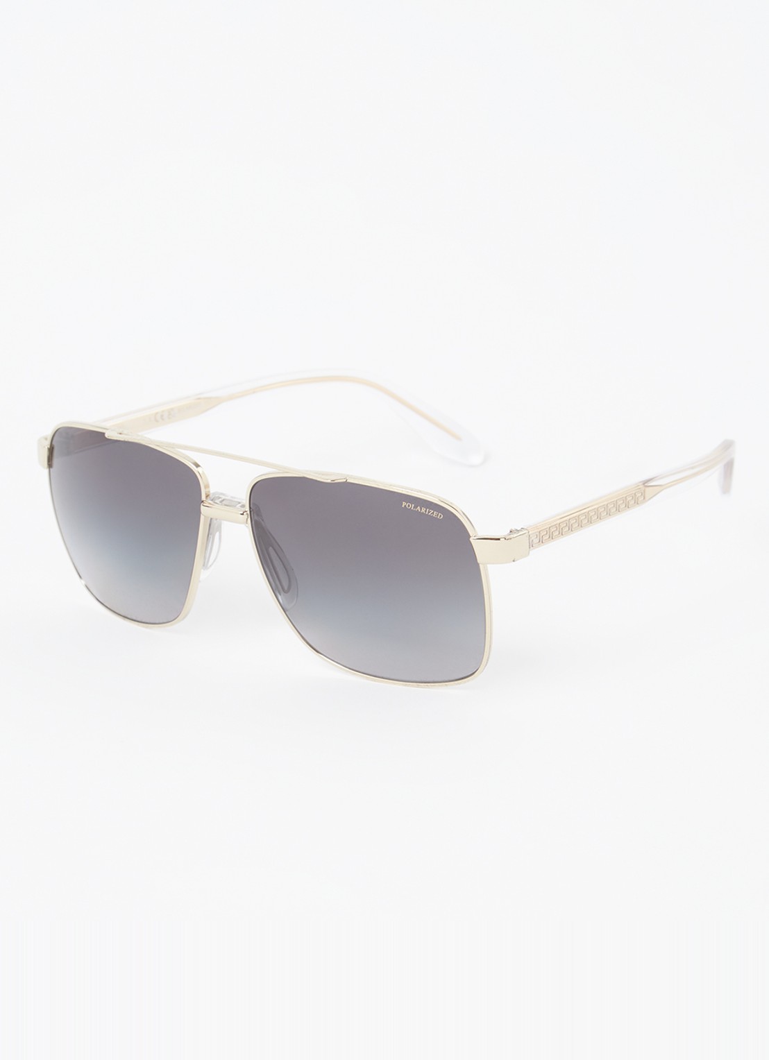 Versace Piloten zonnebril gepolariseerd VE2174  - voorkant goud