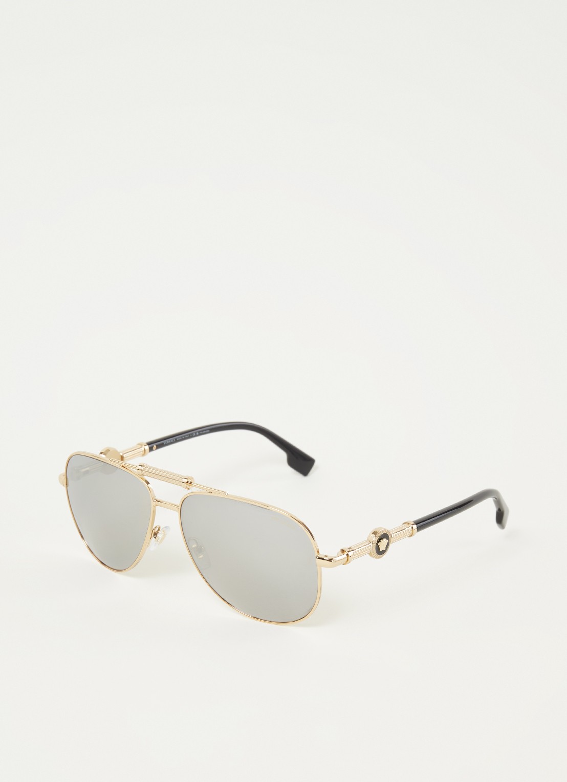 Versace Piloten zonnebril gepolariseerd VE2236 - voorkant 3 goud