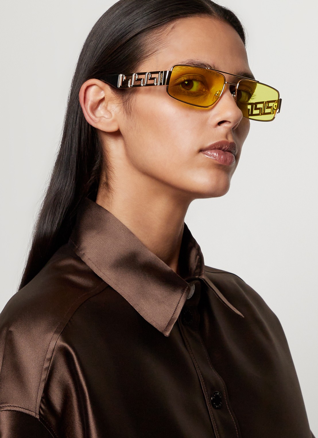 Versace Retro zonnebril VE2257 - voorkant 2 goud