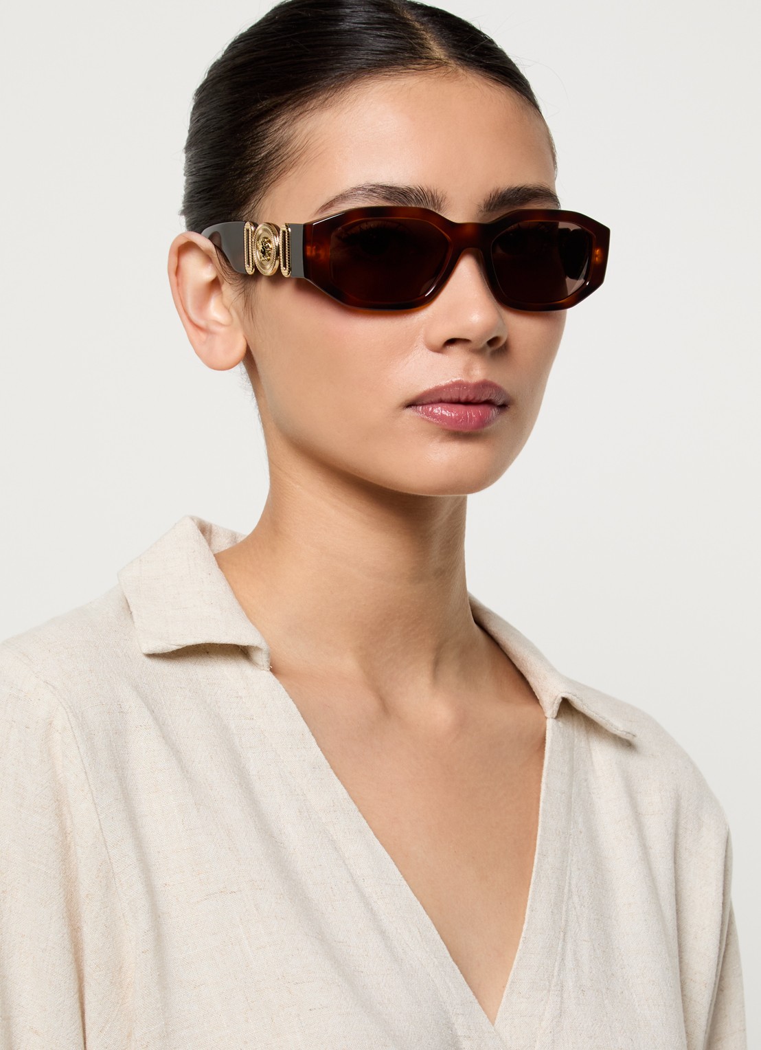 Versace Retro zonnebril VE4361 - voorkant 2 bruin