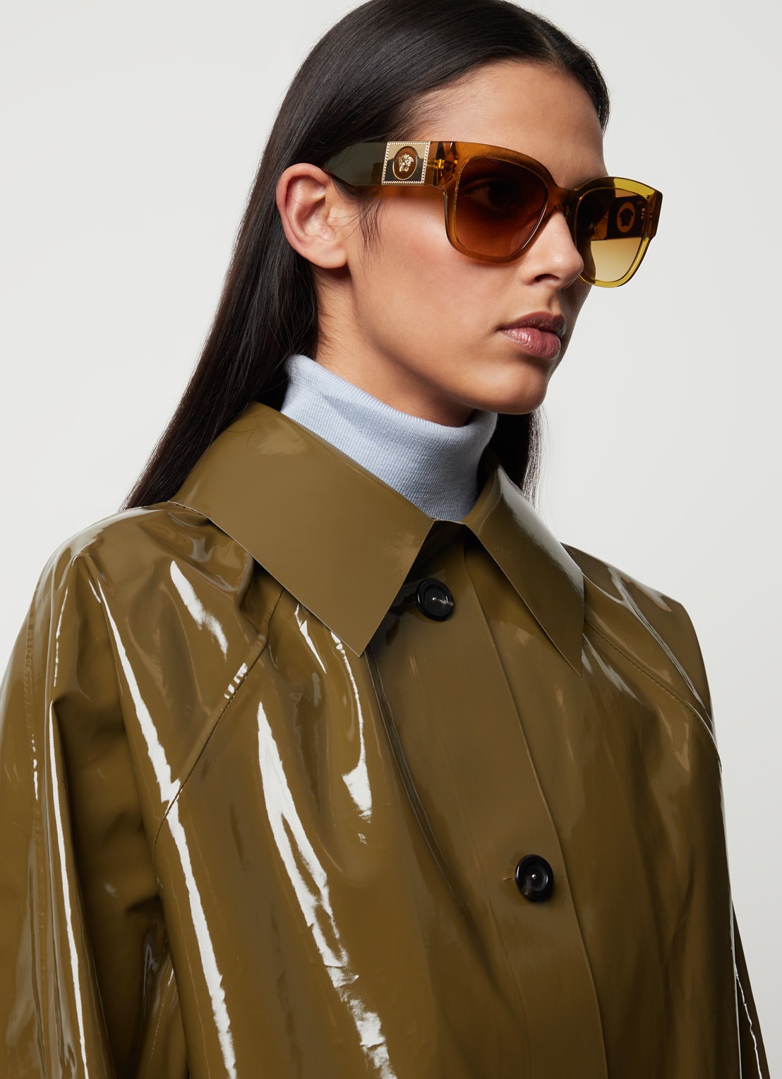 Versace Retro zonnebril VE4437U  - voorkant 2 okergeel