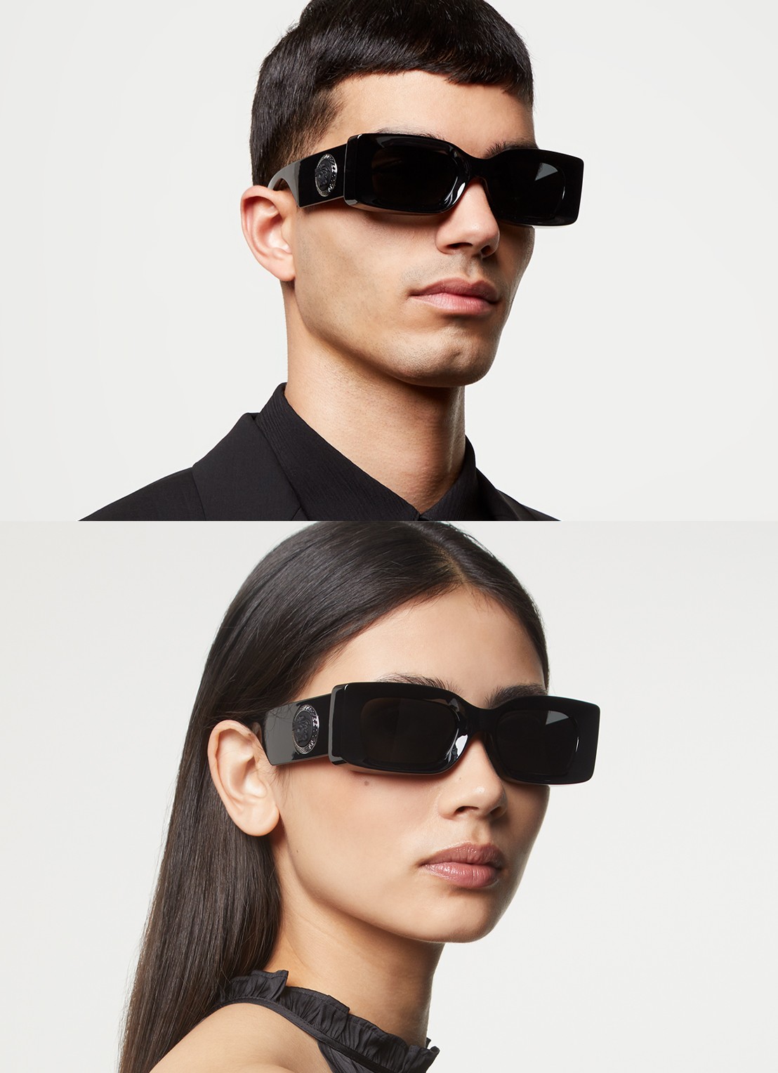 Versace Retro zonnebril VE4474U - voorkant 2 zwart