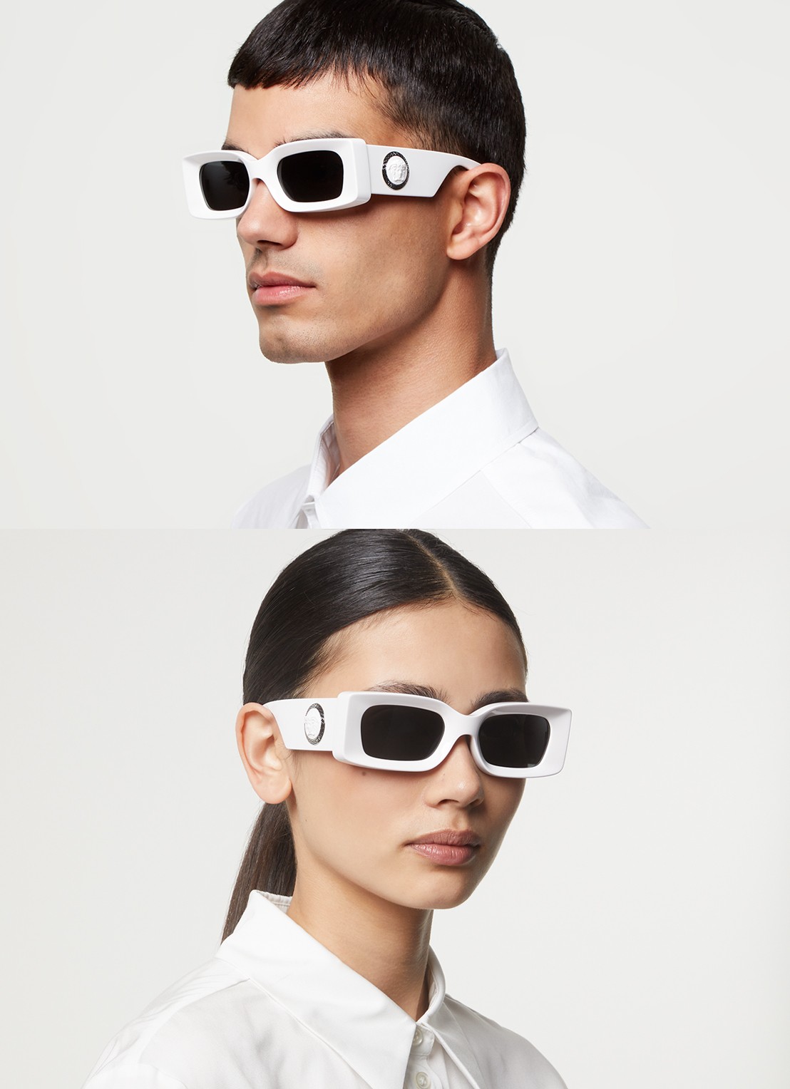 Versace Retro zonnebril VE4474U - voorkant 5 wit