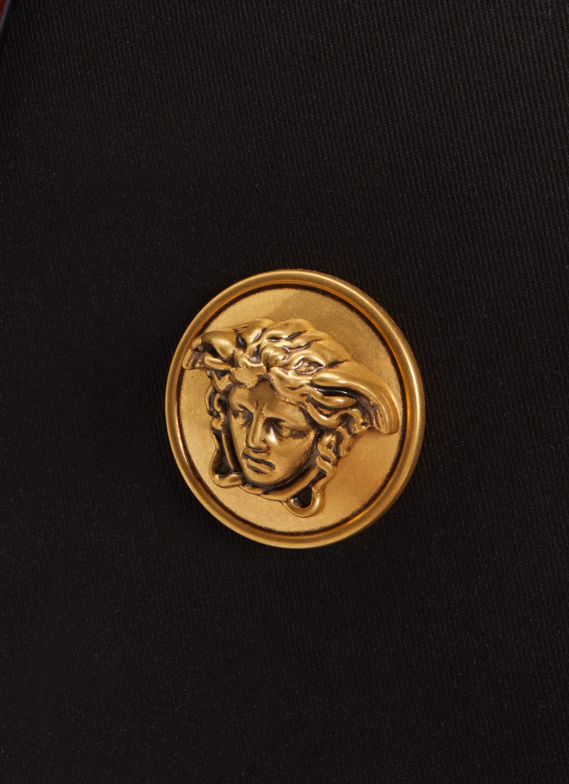 Versace Rivière Medium handtas met details van kalfsleer en verstelbare schouderriem - detail 4 zwart