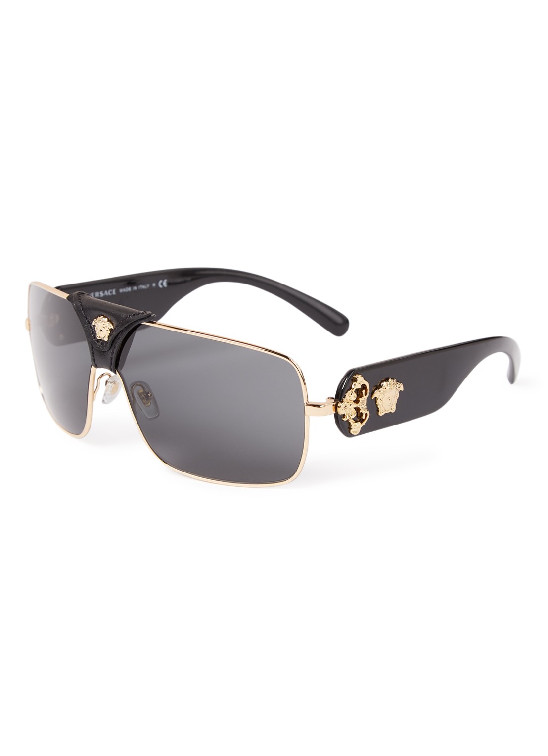 Versace Shield zonnebril VE2207Q - voorkant goud