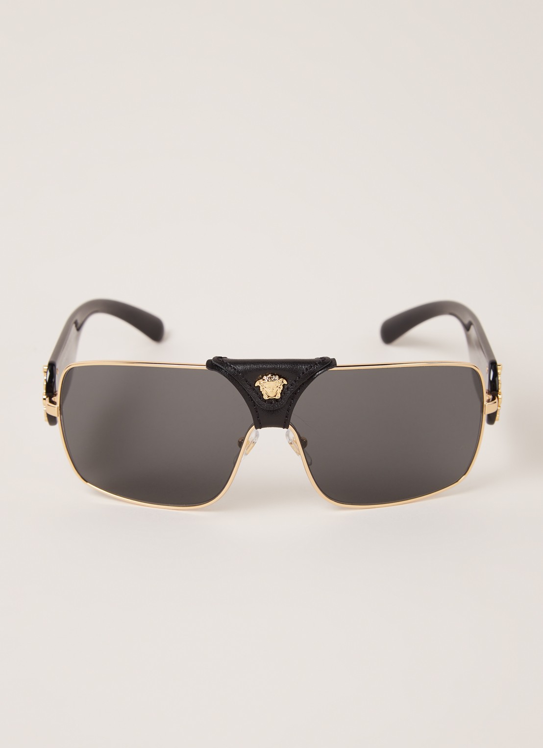 Versace Shield zonnebril VE2207Q - voorkant 2 goud