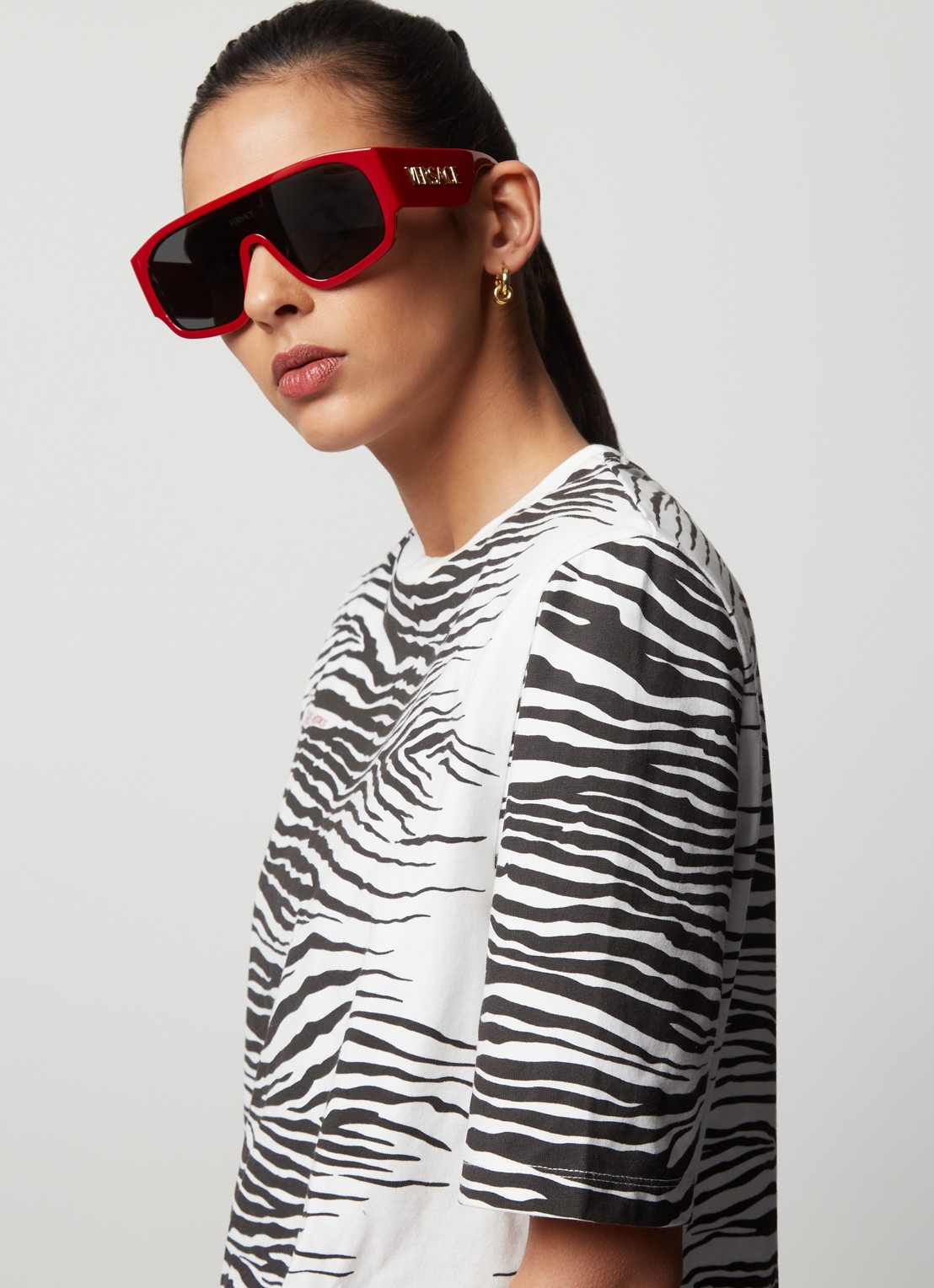 Versace Shield zonnebril VE4439 - voorkant 3 rood