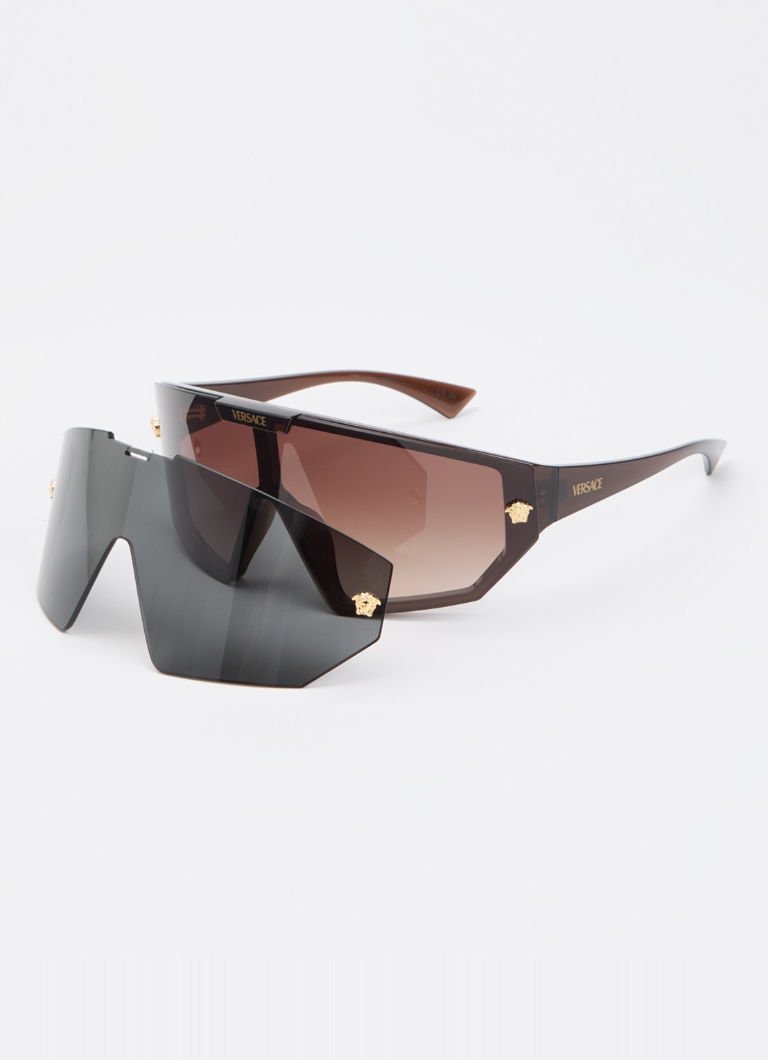 Versace Shield zonnebril VE4461 - voorkant 2 bruin