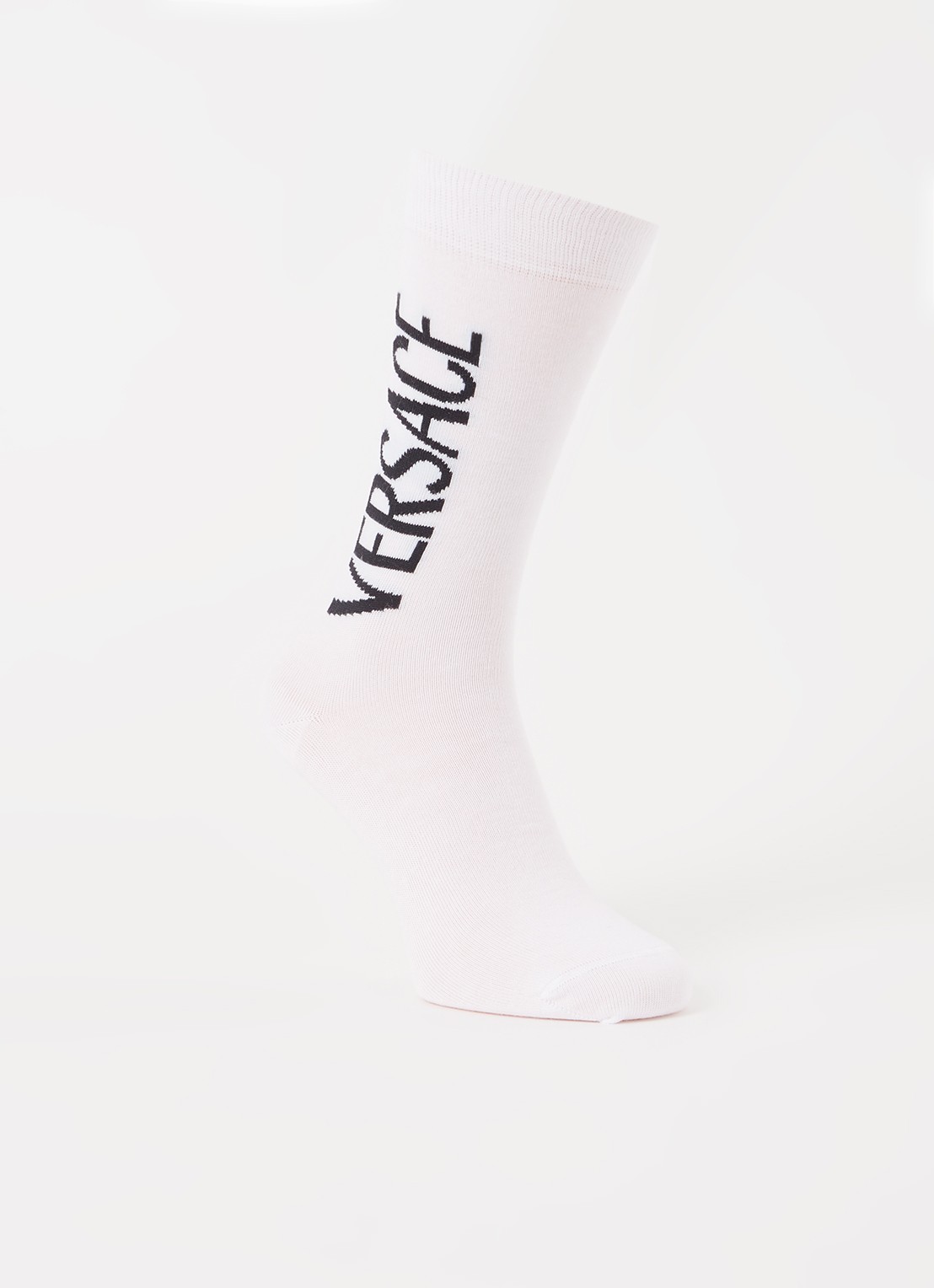 Versace Sokken met logo  - voorkant wit